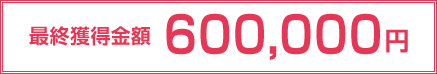 最終獲得金額 24,000,000円